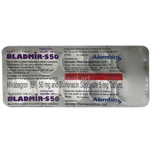 bladmir s 50mg tablet 14's